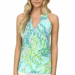 Lilly Pulitzer Arya Sky Blue Heaven Tank